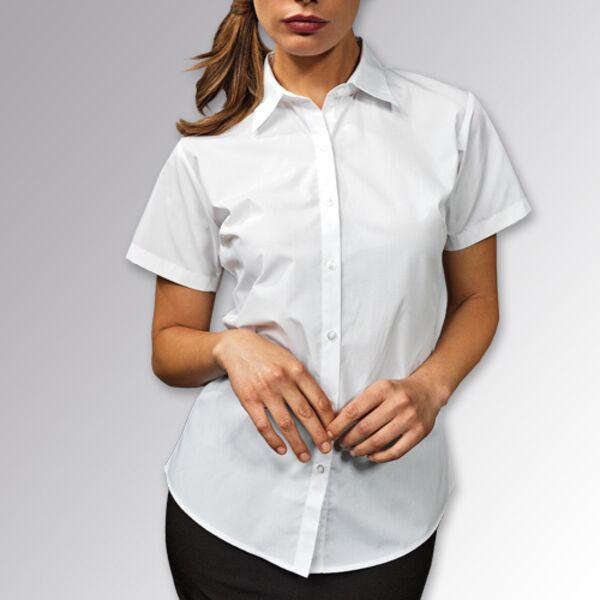 Women's supreme poplin short sleeve shirt Thumbnail